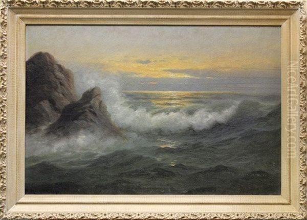 Crashing Surf Oil Painting by Nels Hagerup