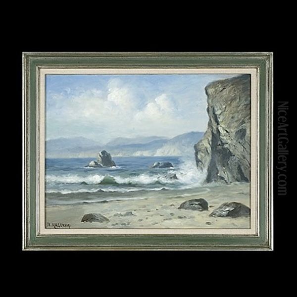 Pacific Coast Oil Painting by Nels Hagerup