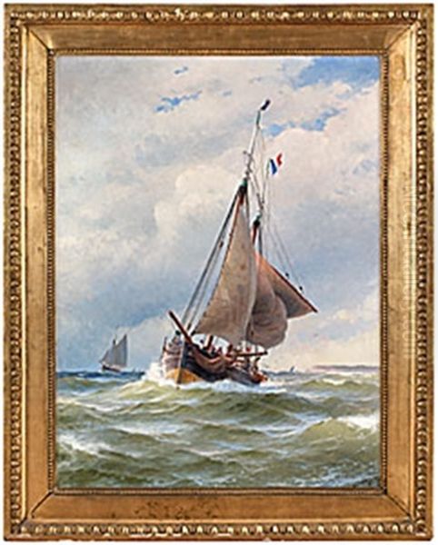 Chasse-maree Oil Painting by Jacob Haegg