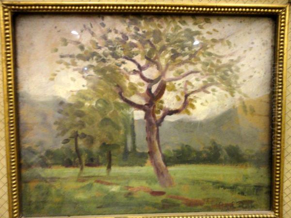 Alberi Nella Campagna Oil Painting by Angelo Balbi