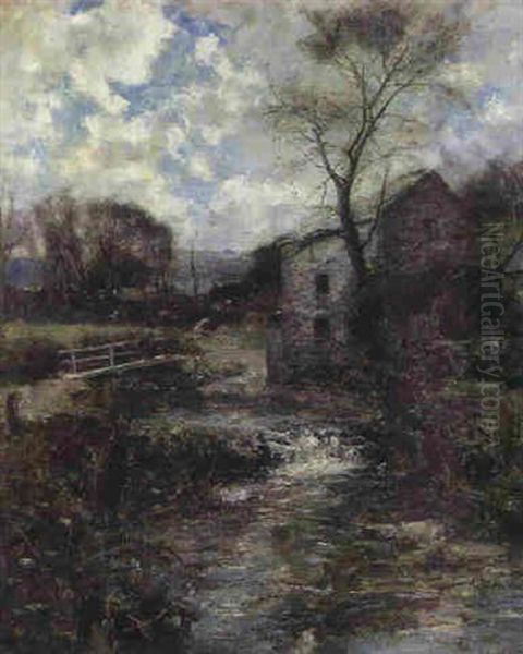 The Water Mill Oil Painting by Joshua Anderson Hague