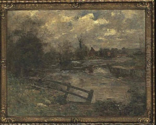 Ducks By A River Oil Painting by Joshua Anderson Hague