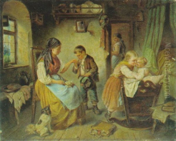 Der Kleine Gratulant Oil Painting by Joseph Haier