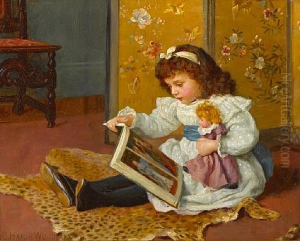 Storytime Oil Painting by Charles Haigh-Wood