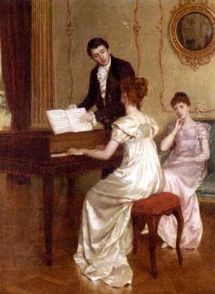 The Song Oil Painting by Charles Haigh-Wood