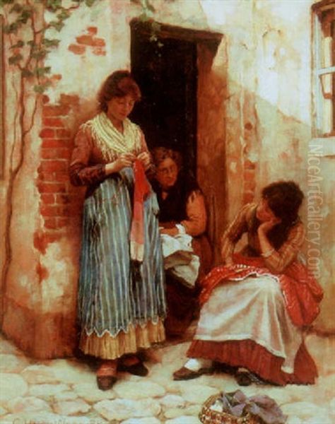 Passing Time Oil Painting by Charles Haigh-Wood