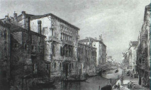 The Grand Canal Oil Painting by William Henry Haines