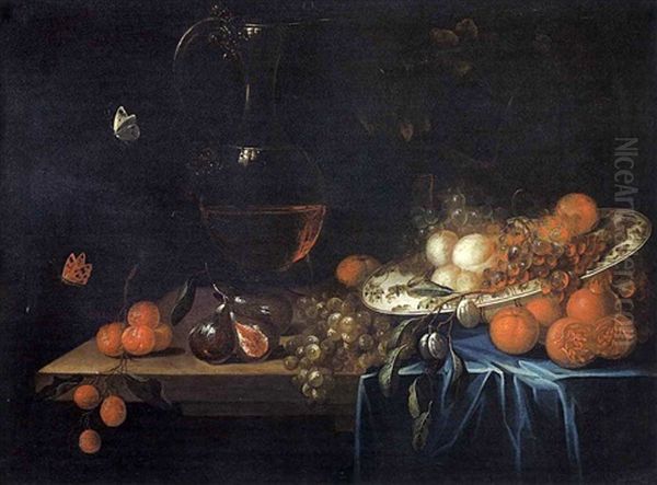 Nature Morte Aux Fruits Oil Painting by Georg Hainz