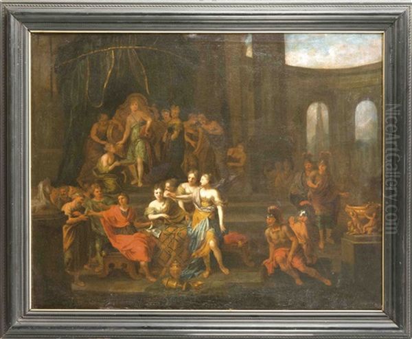 Vielfigurige, Mythologische Szene Oil Painting by Jacob Van Hal