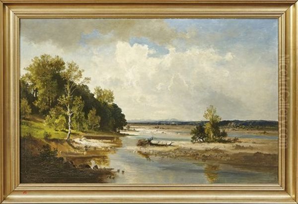 Landschaft An Der Isar by Fritz Halberg-Krauss