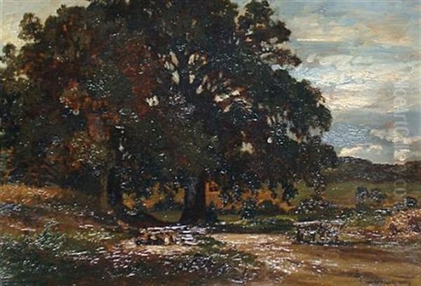 Country Landscape Oil Painting by Fritz Halberg-Krauss