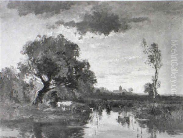 Sumpfige Landschaft by Fritz Halberg-Krauss