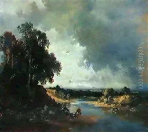 Aufziehendes Gewitter by Fritz Halberg-Krauss