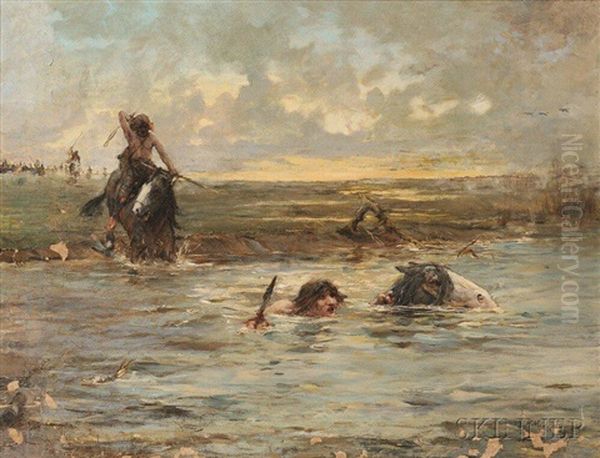 The Pursuit Oil Painting by Edward Matthew Hale