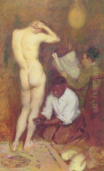 The Rub Down Oil Painting by Philip Leslie Hale