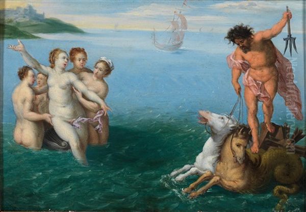 The Triumph Of Galatea Oil Painting by Peter Van Halen