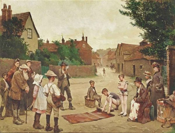 The Young Performers Oil Painting by Frederick Hall