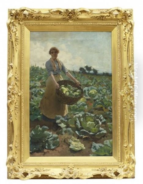 Kolplockerska Oil Painting by Frederick Hall