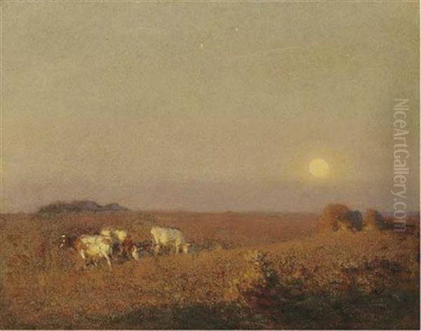 The Rising Moon Oil Painting by Frederick Hall