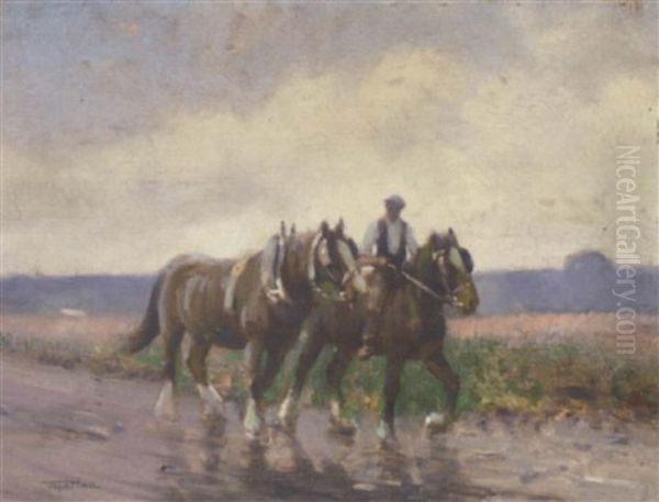 Homeward Oil Painting by Frederick Hall