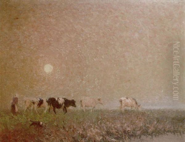 Silvery Mist Oil Painting by Frederick Hall