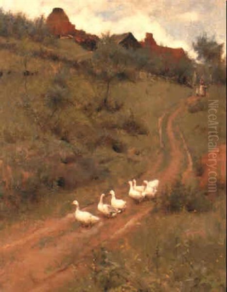 The Old Kiln Oil Painting by Frederick Hall