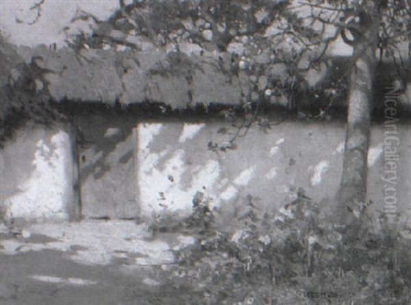 The Corner Of The Orchard Oil Painting by Frederick Hall