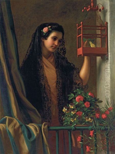 Senorita Oil Painting by George Henry Hall