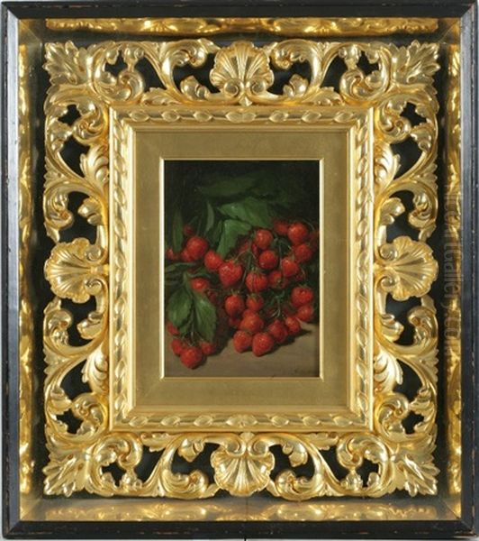 Strawberries Oil Painting by George Henry Hall