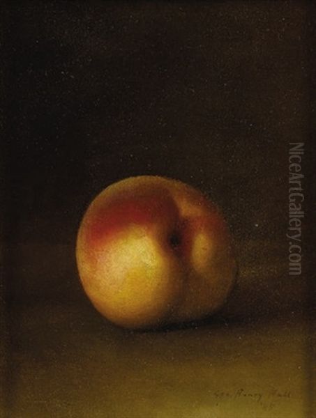 Peach Still Life Oil Painting by George Henry Hall