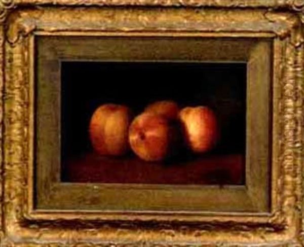 Still-life Of Peaches Oil Painting by George Henry Hall