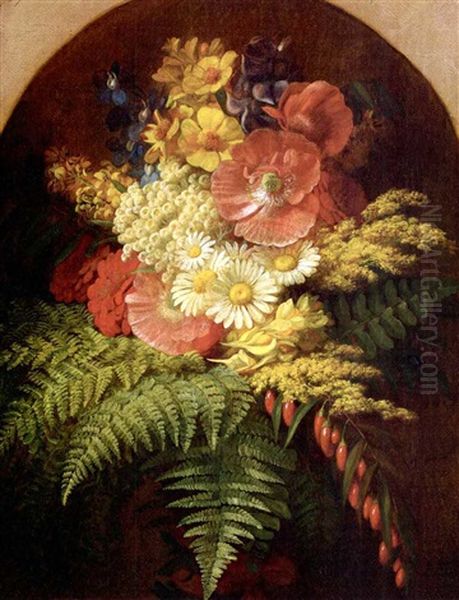 Still Life With Daisies Oil Painting by George Henry Hall