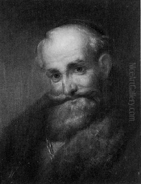 Portrait Of A Bearded Man Oil Painting by George Henry Hall