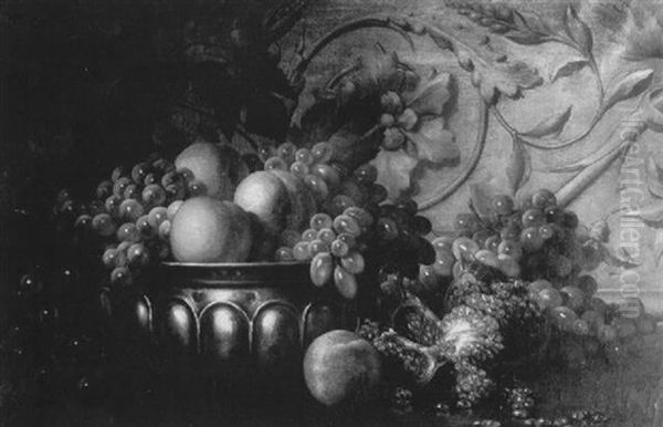 Still Life With Fruit Oil Painting by George Henry Hall