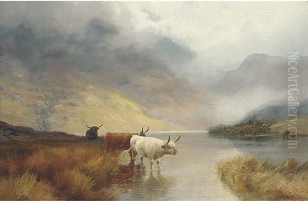 Children Of The Mist Oil Painting by Harald R. Hall