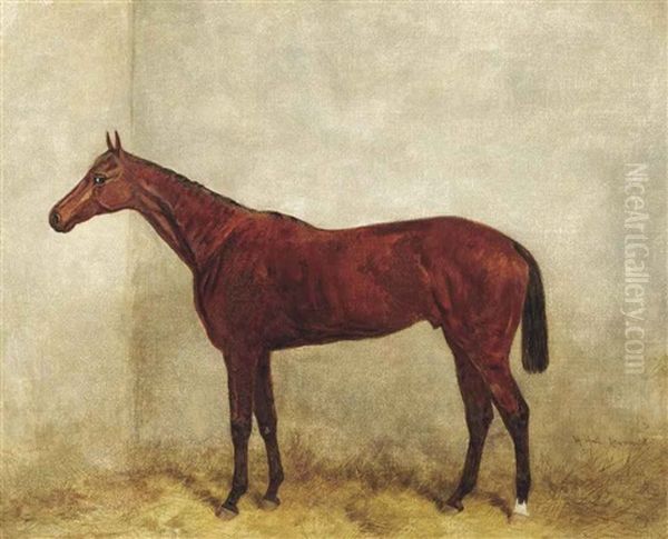 Jongleur In A Stable, Newmarket Oil Painting by Harry Hall