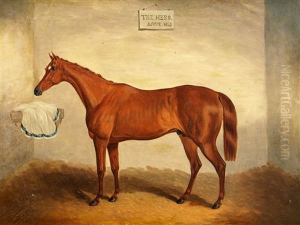 The Hero (ascot 1848) Oil Painting by Harry Hall