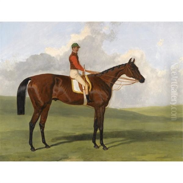 "the Merry Monarch" With F. Bell Up Oil Painting by Harry Hall