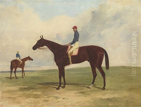 Mr John Gully's Andover, Alfred Day Up, Winner Of The Derby by Harry Hall