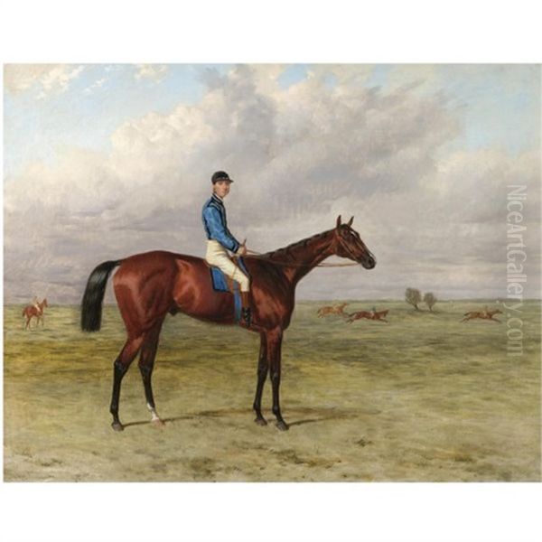 The Marquess Of Hasting's Bay Colt "lecturer" Oil Painting by Harry Hall