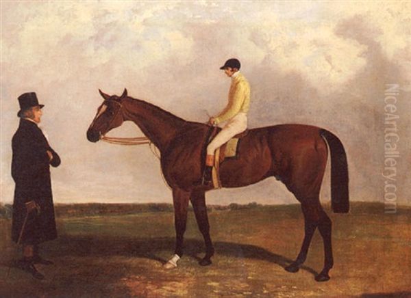 Sir Tatton Sykes, Winner Of The Great St. Leger Oil Painting by Harry Hall