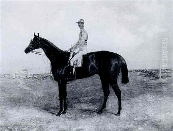 Hermit, Winner Of The 1867 Derby Oil Painting by Harry Hall