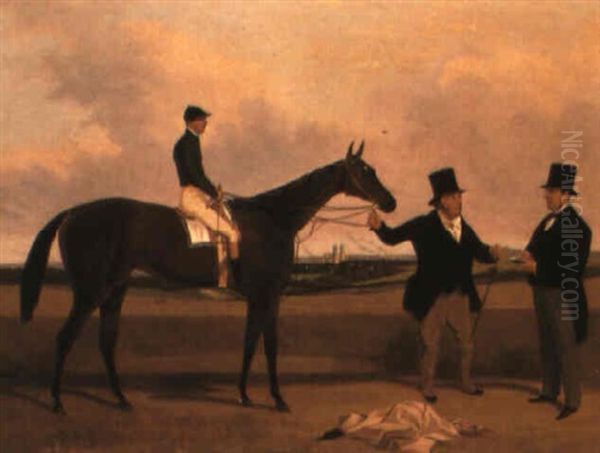 Nancy With Jockey Up Oil Painting by Harry Hall