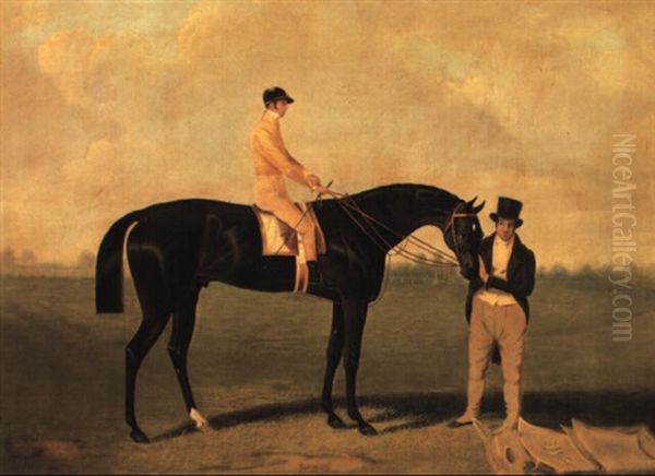 'satirist' With Jockey Up Oil Painting by Harry Hall