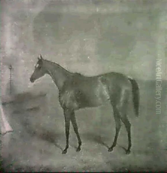 Miami, Winner Of The Oaks 1847, Ridden By J. Templeman Oil Painting by Harry Hall