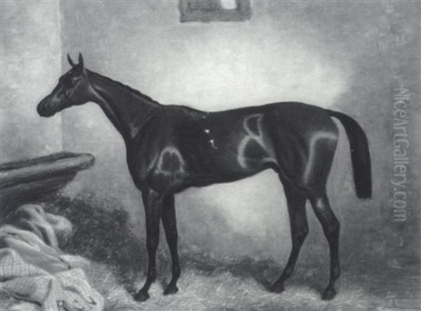 Macaroni Bred By The Marquess Of Westminster At Eaton,      Winner Of The Derby Of 1863 And Owned By R.c. Naylor Esq by Harry Hall