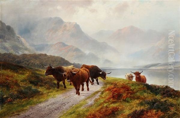 Highland Rovers Oil Painting by Henry Robinson Hall