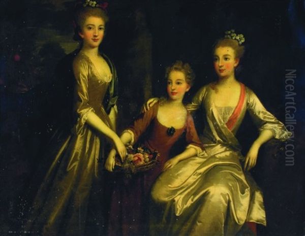 The Sisters Oil Painting by James Hall