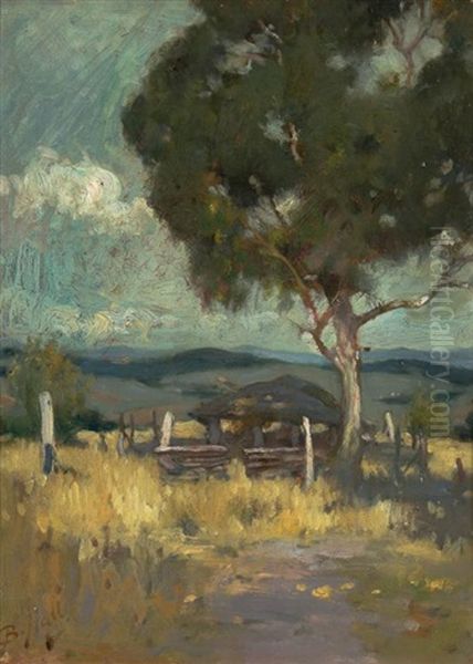 Flinders Pastoral Oil Painting by Lindsay Bernard Hall