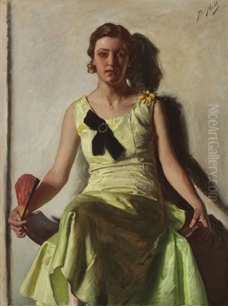 The Yellow Dress Oil Painting by Lindsay Bernard Hall